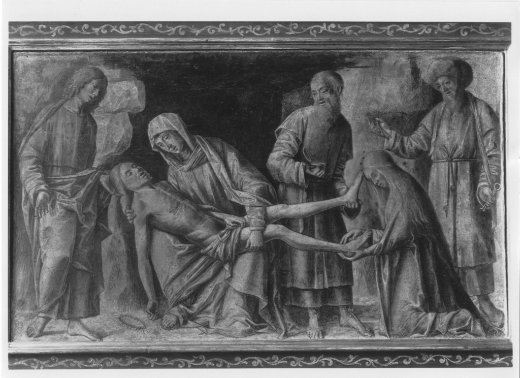 Deposizione di Cristo (dipinto) di Mansueti Giovanni (attribuito) (secc. XV/ XVI)