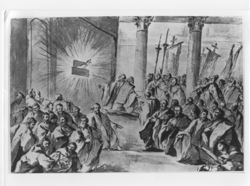 Ritrovamento miracoloso del corpo di San Marco, Fasti veneziani (disegno) di Giovanni Antonio Guardi (XVIII)