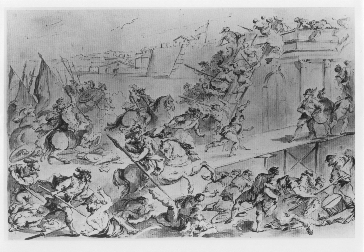 La conquista di Zara (1202), Fasti veneziani (disegno) di Giovanni Antonio Guardi (XVIII)