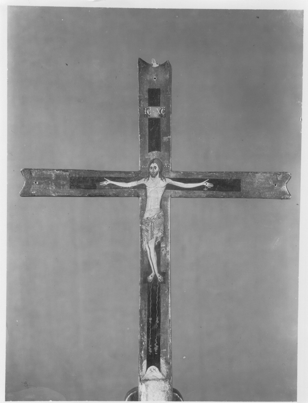 Cristo Crocifisso, Christus Triumphans; Christus Patiens (croce processionale) di Maestro di S. Maria Primerana (XIII)