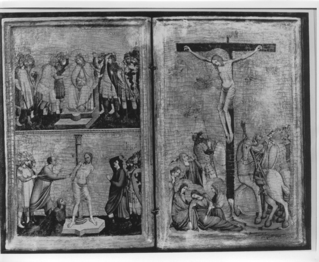 Dittico con Storie della Passione di Cristo (dittico) di Maestro della Croce di Trevi (prima metà XIV)