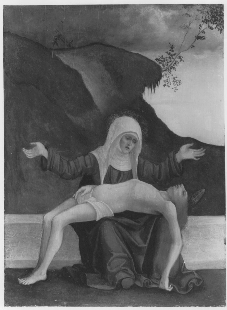 La Pietà (dipinto) di Mazzolino Ludovico (XVI)