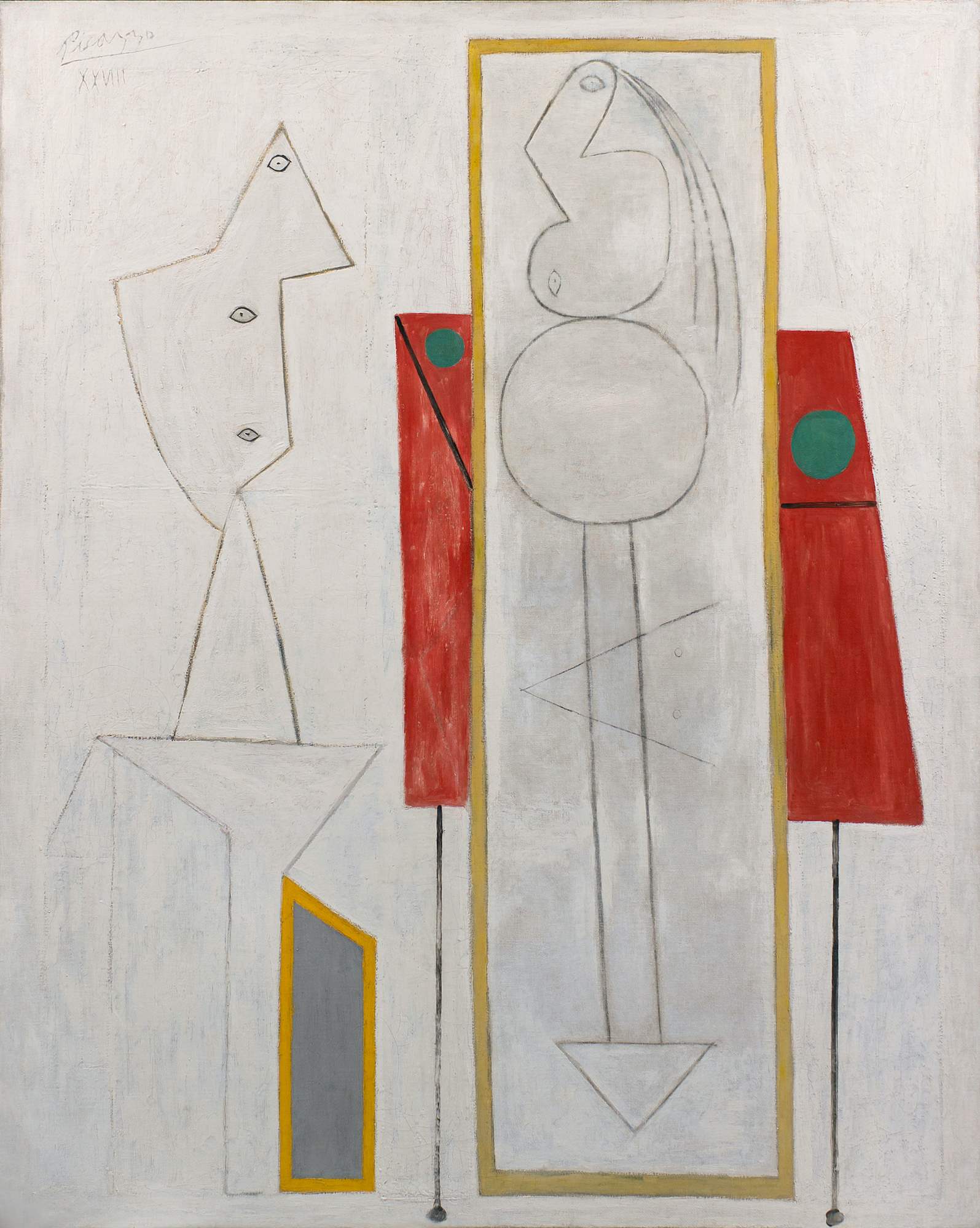 Lo studio (L'Atelier), studio d'artista (dipinto) di Picasso Pablo (secondo quarto XX)