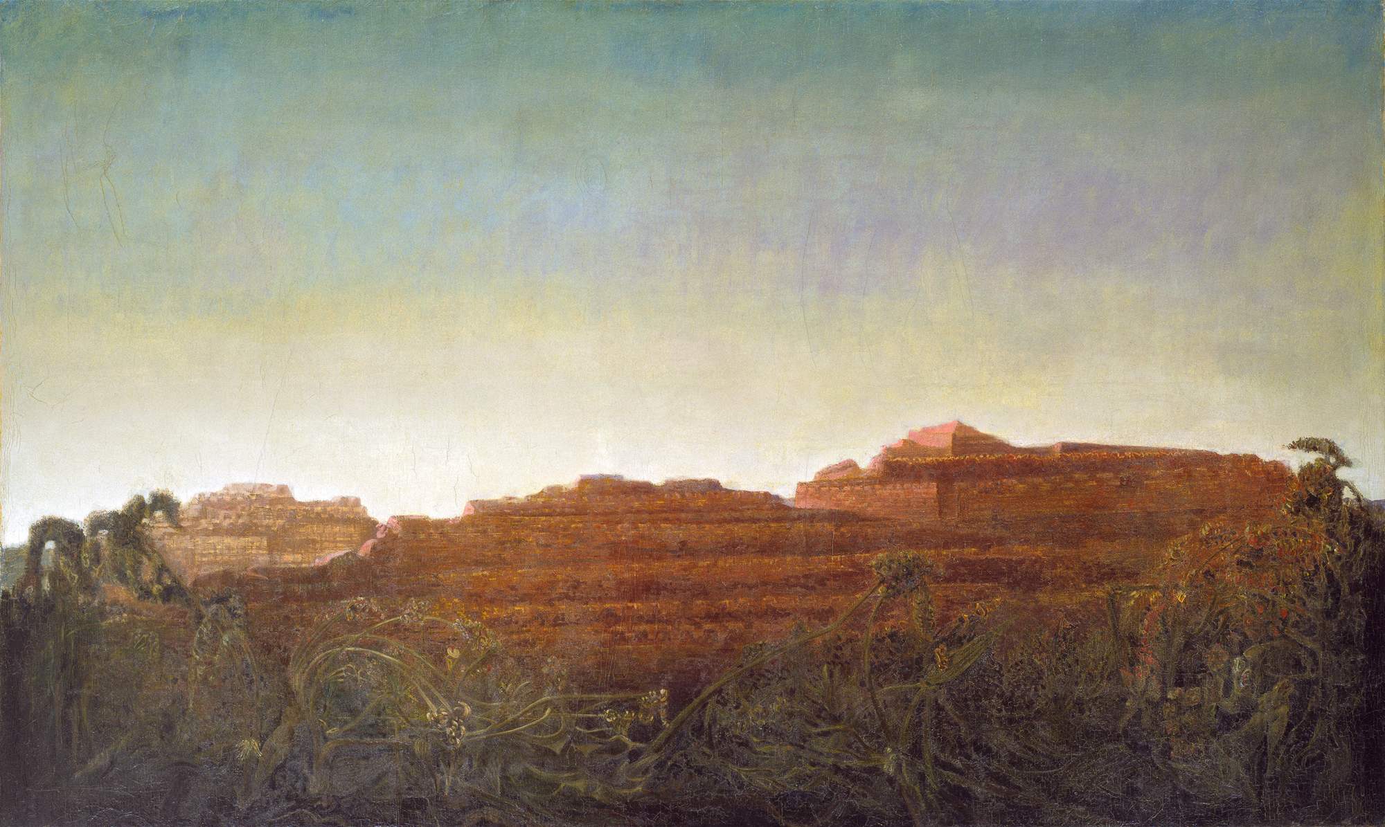 La città intera (La Ville entière), paesaggio (dipinto) di Ernst Max (secondo quarto XX)