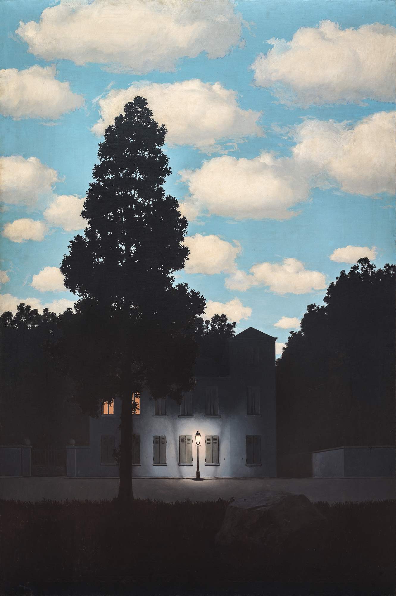 L’impero della luce (The Dominion of Light), paesaggio (dipinto) di Magritte René (terzo quarto XX)