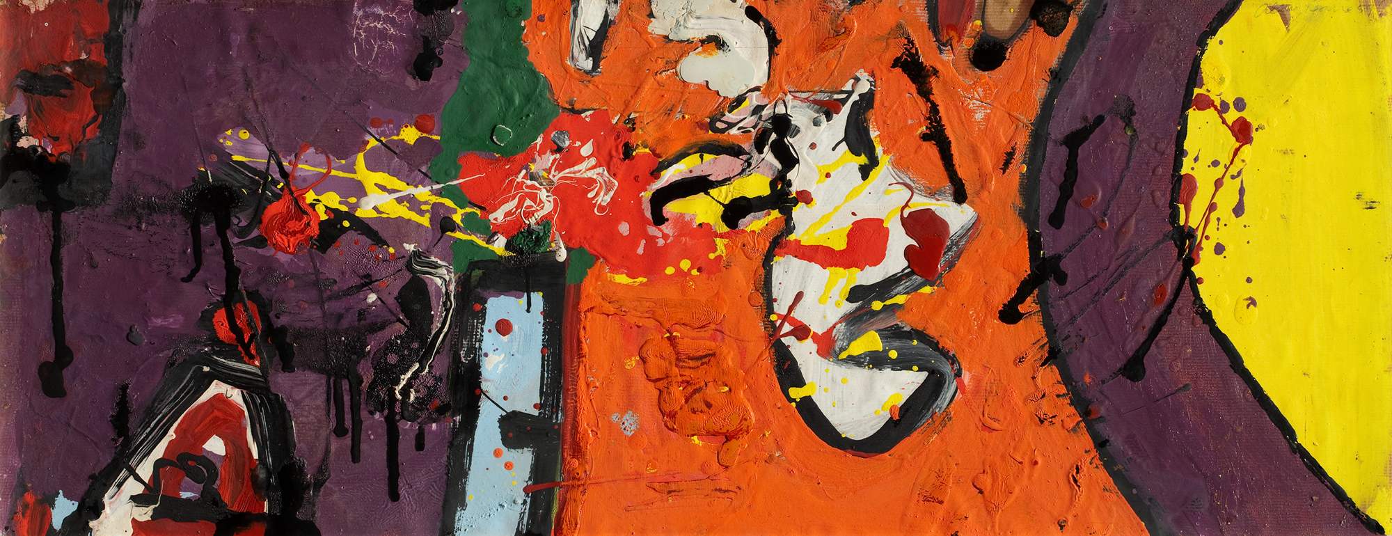 Maglia arancione (Orange jumper), composizione astratta (dipinto) di Davie Alan (terzo quarto XX)