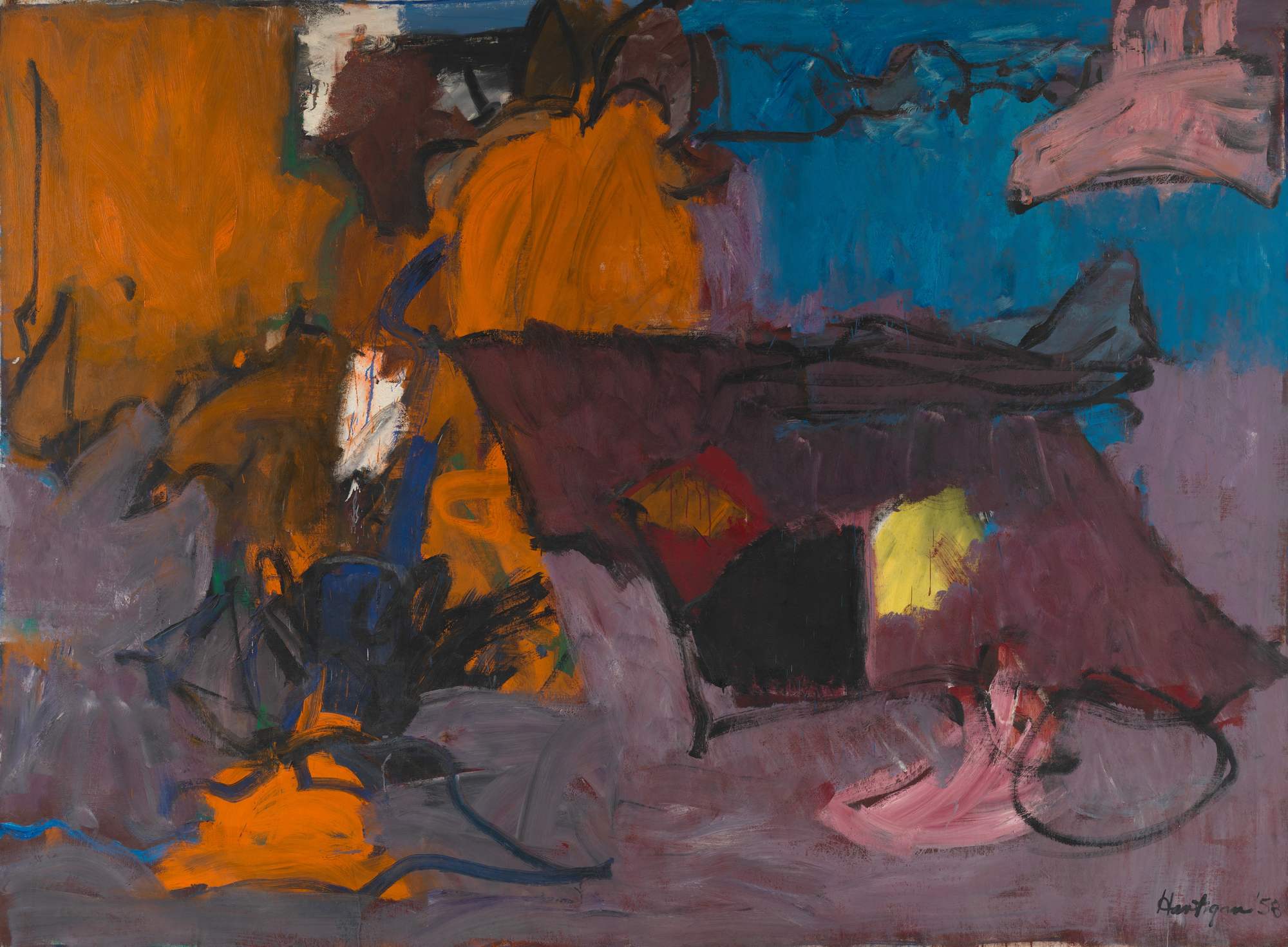 Irlanda (Ireland), paesaggio (dipinto) di Hartigan Grace (terzo quarto XX)