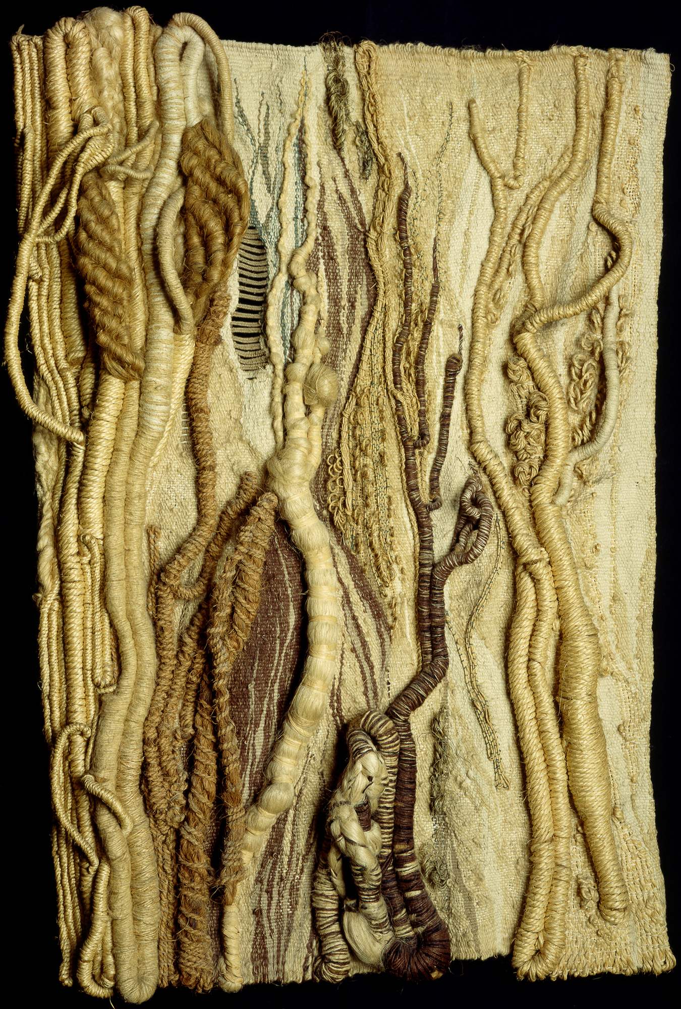 Alberi (Arbres), forme naturali (arazzo) di Heber Koczy Rosemarie (terzo quarto XX)