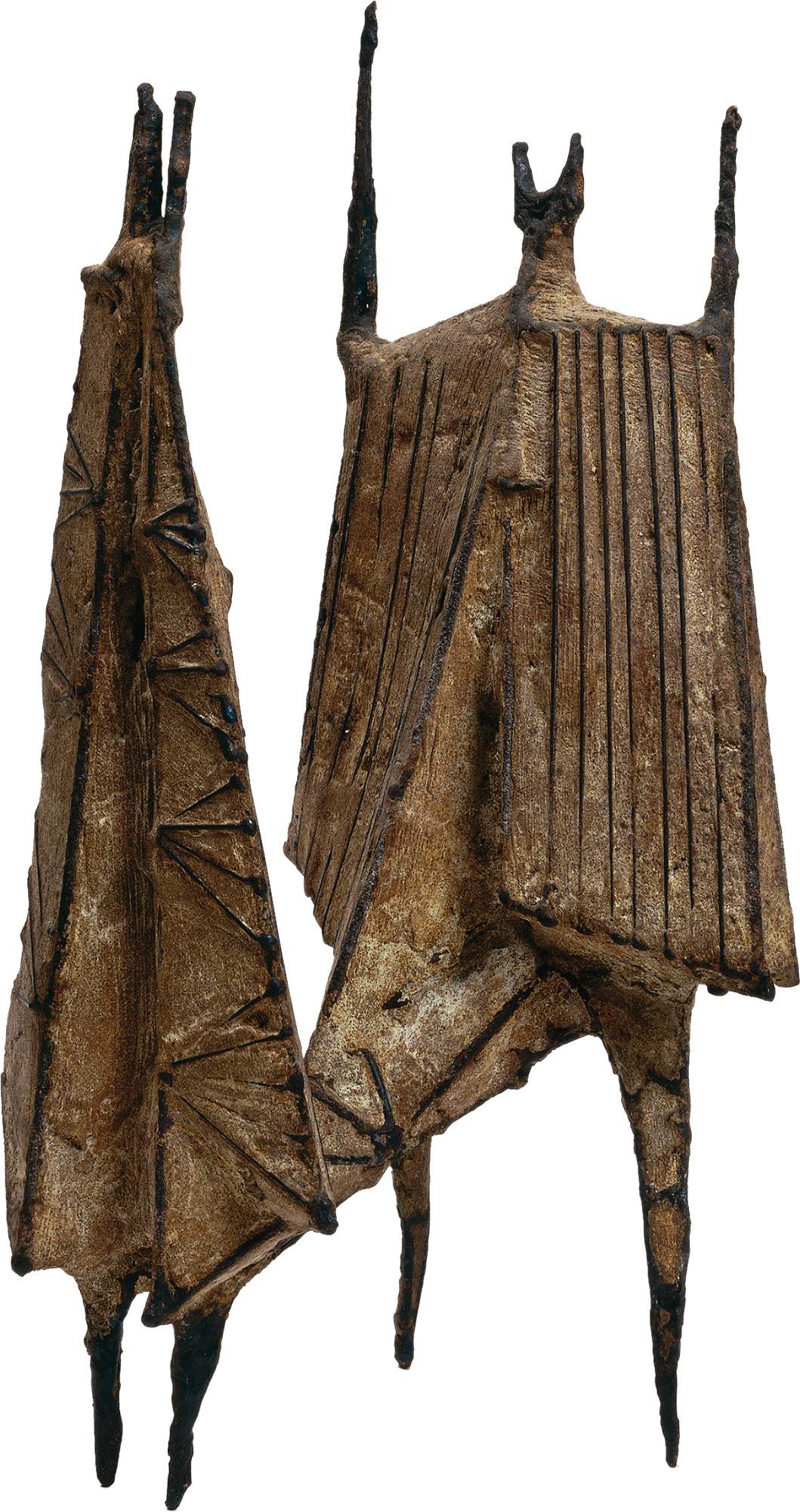 Modellino per Teddyboy e ragazza (Maquette for Teddyboy and Girl [Teddyboy and Girl]), figure umanoidi (scultura) di Chadwick Lynn (terzo quarto XX)