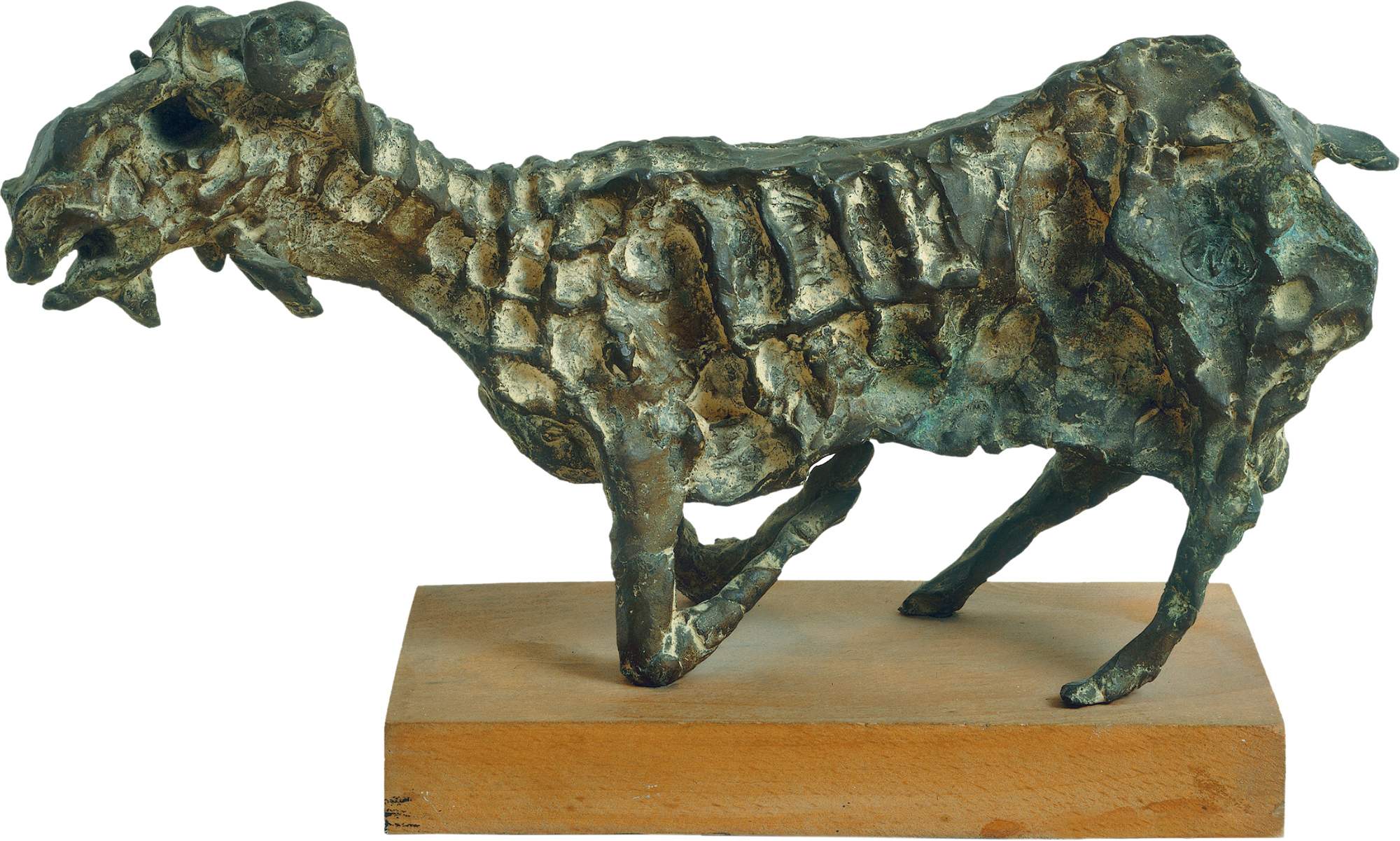 Caprone, figura animale (scultura) di Minguzzi Luciano (terzo quarto XX)