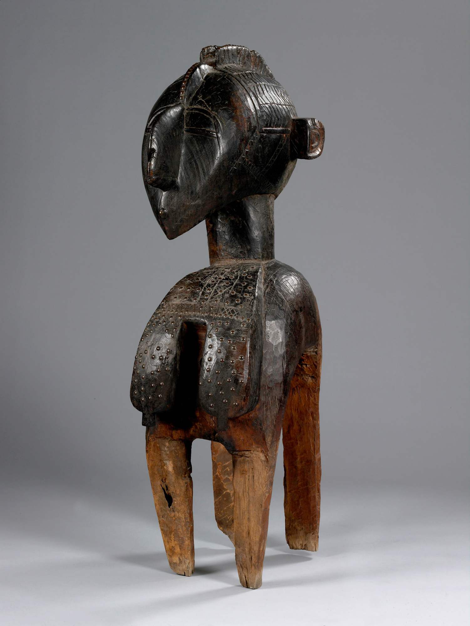 Maschera D'mba, figura antropomorfa (maschera) - ambito della Guinea (prima metà XX)