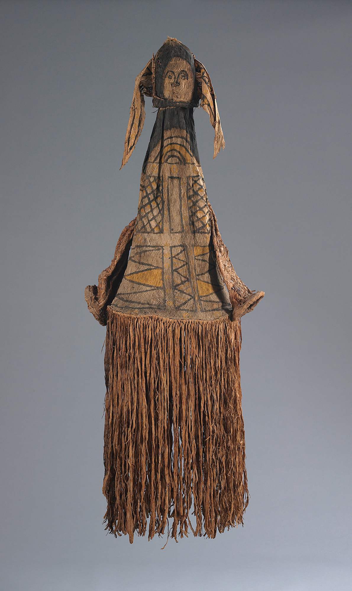Maschera di corteccia, figura antropomorfa (maschera) - ambito amazzonico (prima metà XX)