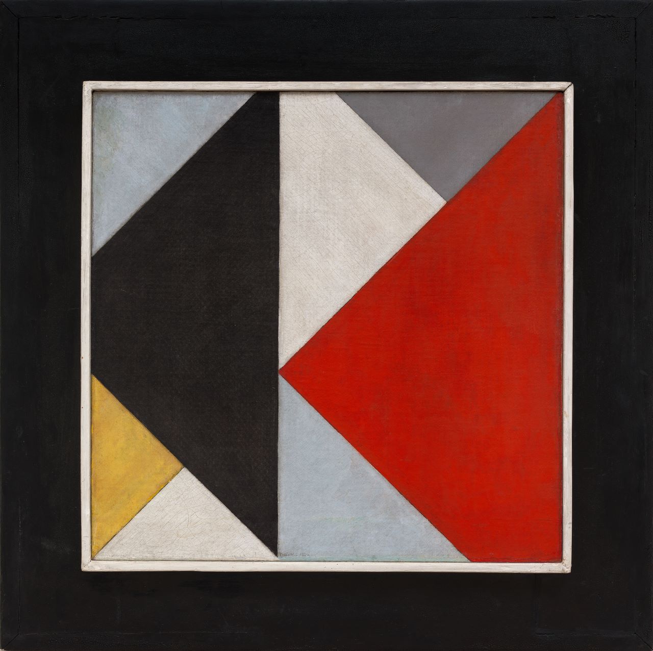 Contro-composizione XIII (Contra-Compositie XIII), composizione astratta (dipinto) di Van Doesburg Theo (primo quarto XX)