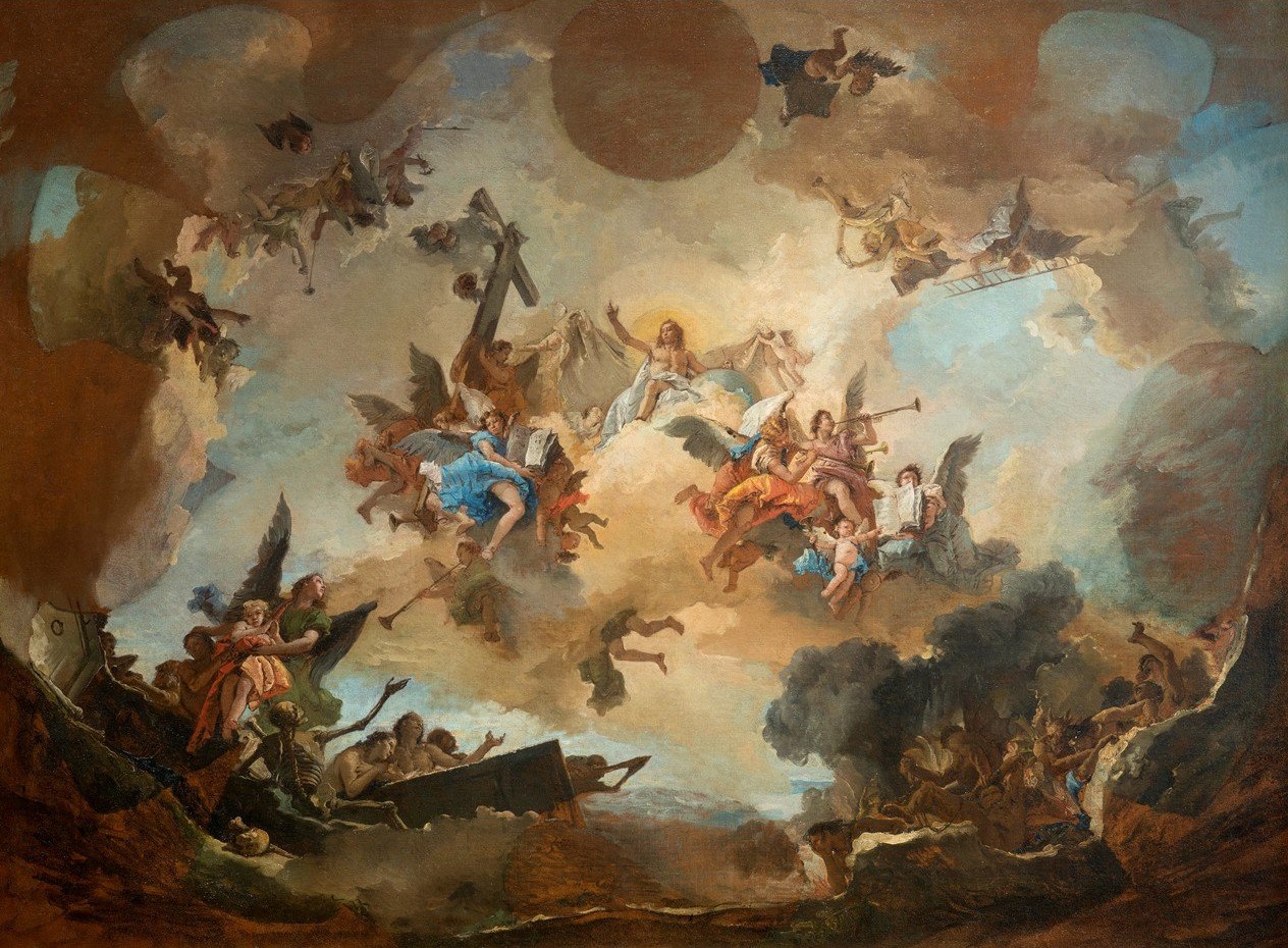 Giudizio Universale (dipinto) di Tiepolo Giovanni Battista (sec. XVIII)