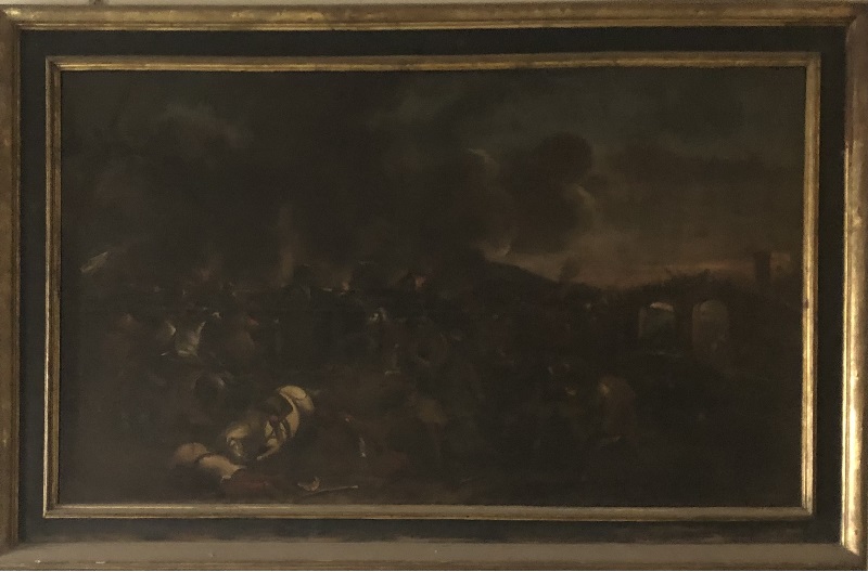 Battaglia, Scena di battaglia (dipinto) di Courtois Jacques detto Borgognone (scuola) (inizio/ fine XVIII)