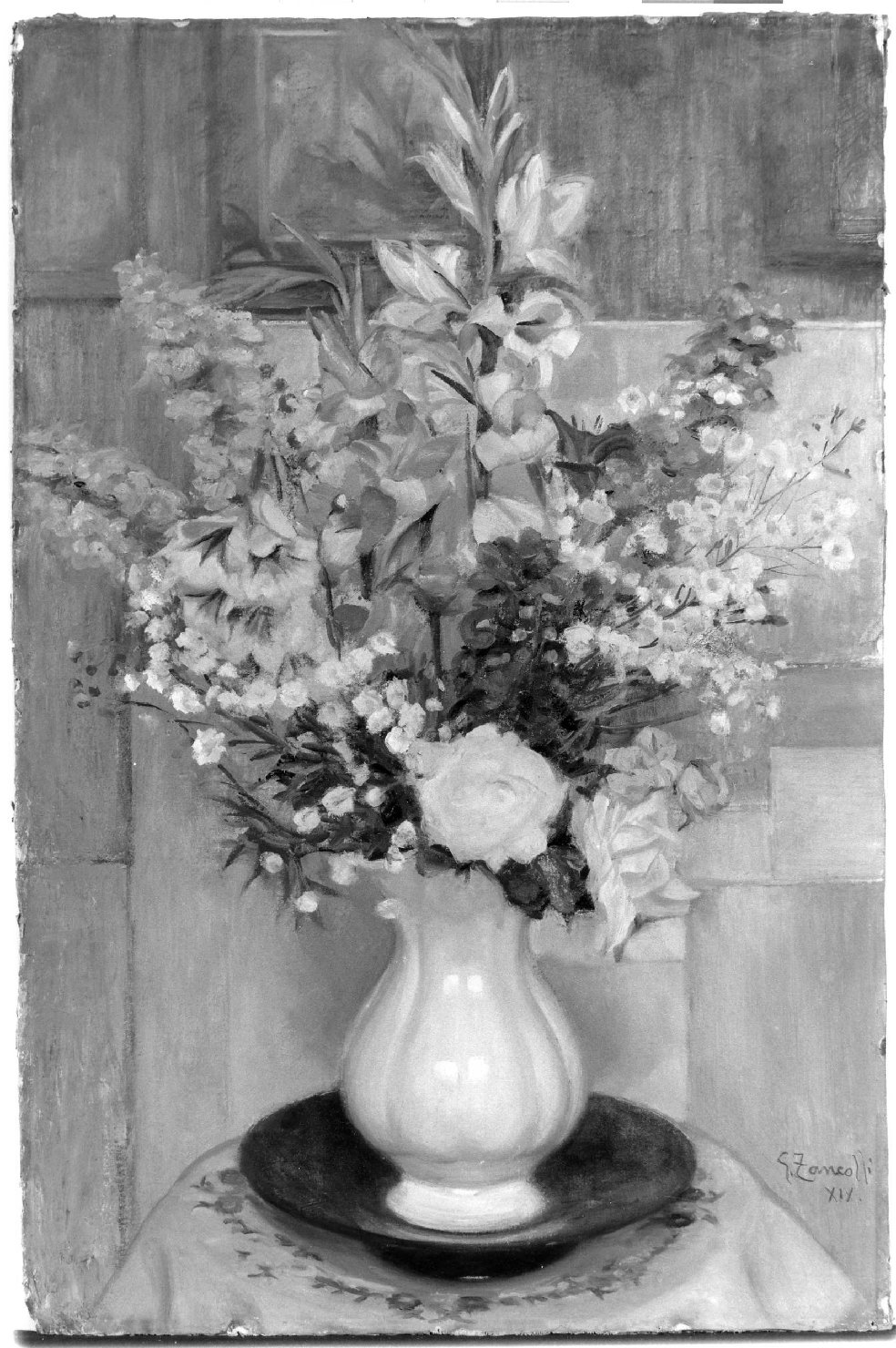 Fiori, fiori (dipinto, opera isolata) di Zancolli Giuseppe (sec. XX)
