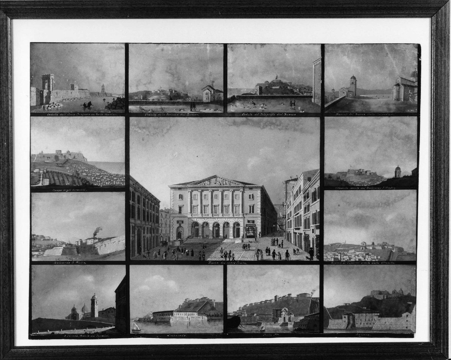 Serie di vedute di Ancona, vedute di Ancona (dipinto, opera isolata) - ambito Italia centrale (sec. XIX)