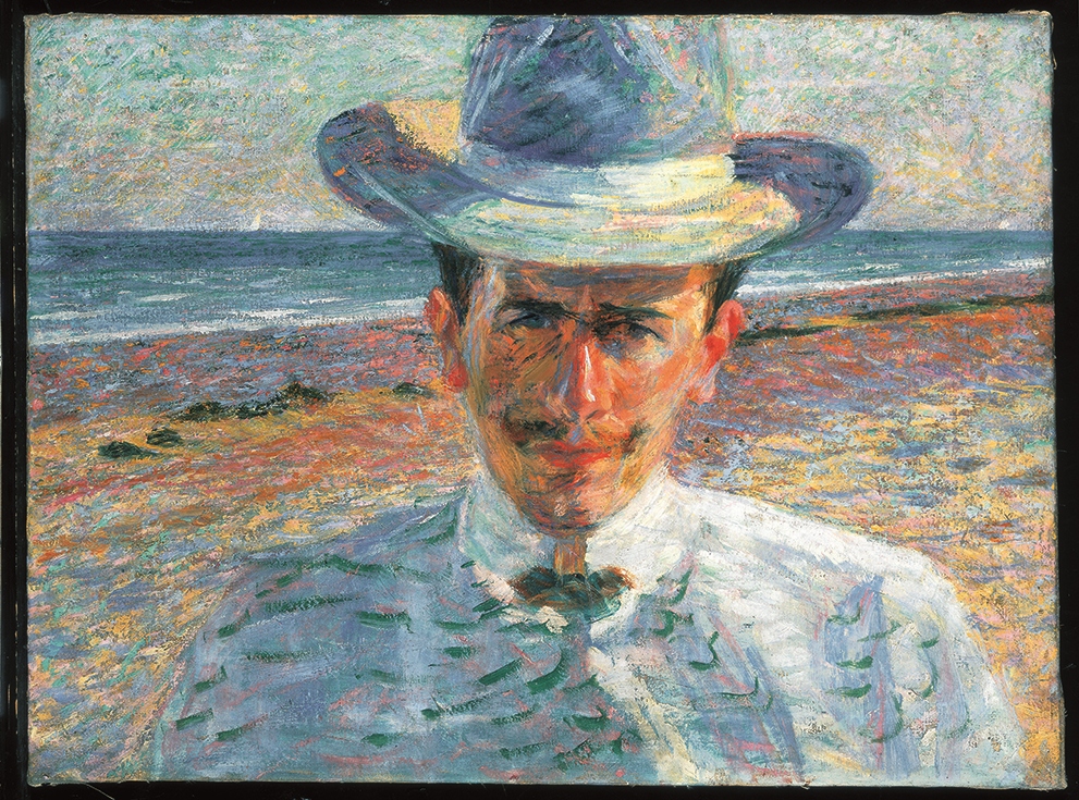Ritratto dell'avvocato C.M. (Carlo Manna), ritratto d'uomo (dipinto, opera isolata) di Boccioni Umberto (XX)