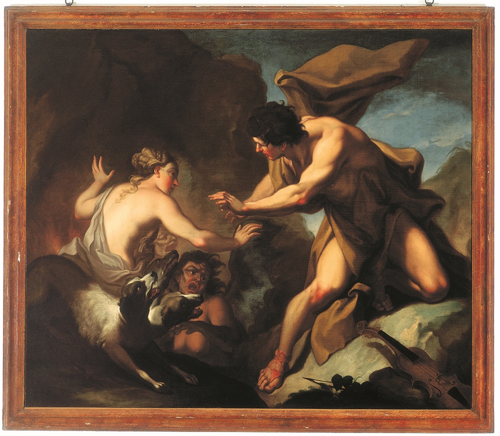 Orfeo ed Euridice, scena mitologica (dipinto, opera isolata) di Balestra Antonio (bottega) (XVIII)