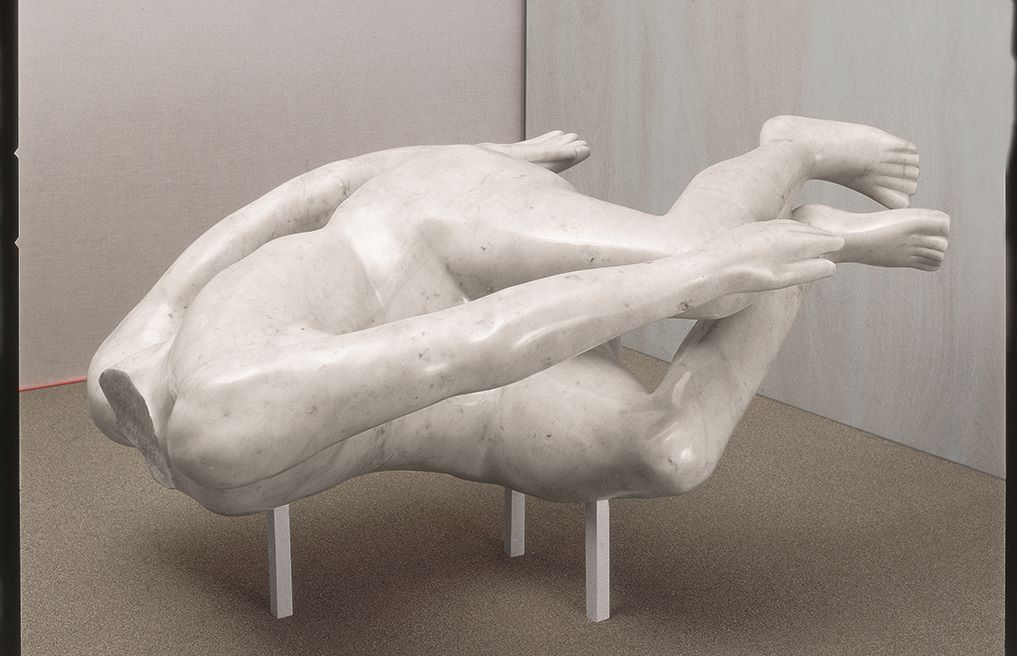 Donna che nuota sott'acqua, figura femminile nuda (scultura, opera isolata) di Martini Arturo (XX)