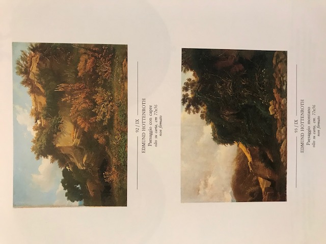 Paesaggio montano (dipinto, pendant) di Edmund Hottenroth (XIX)