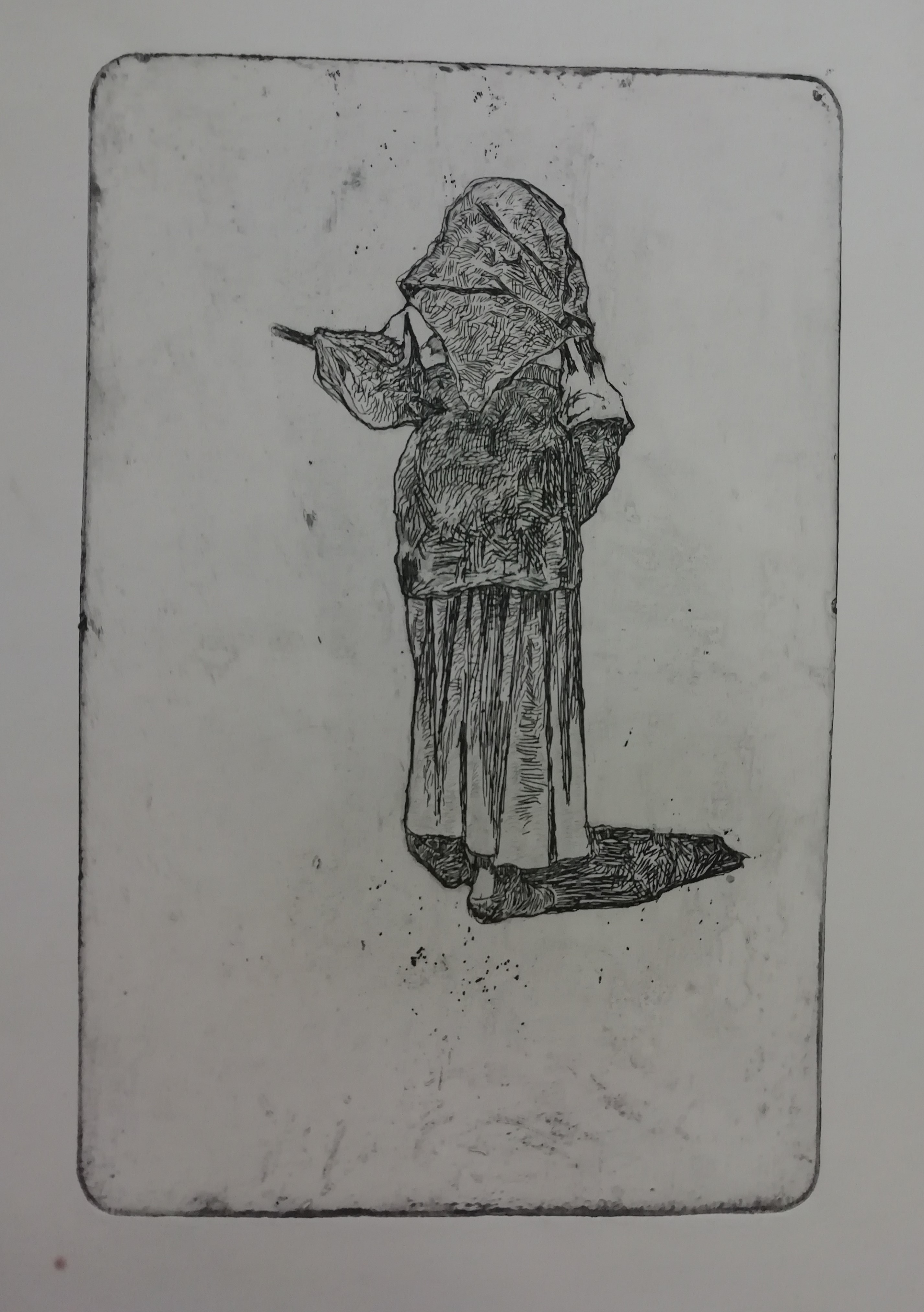 Ciociara, figura femminile (stampa) di Fattori Giovanni (attribuito) (XIX/XX)