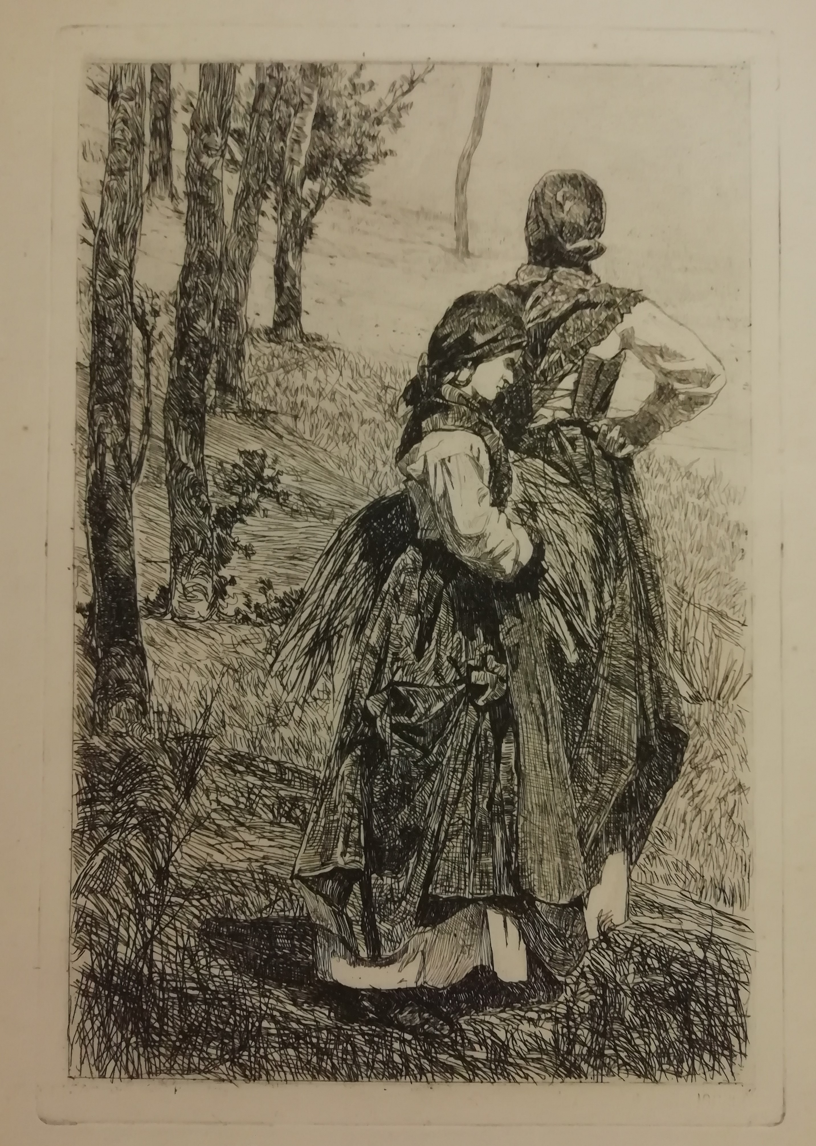 Le gabbrigiane, figure femminili (stampa) di Fattori Giovanni (attribuito) (XIX/XX)