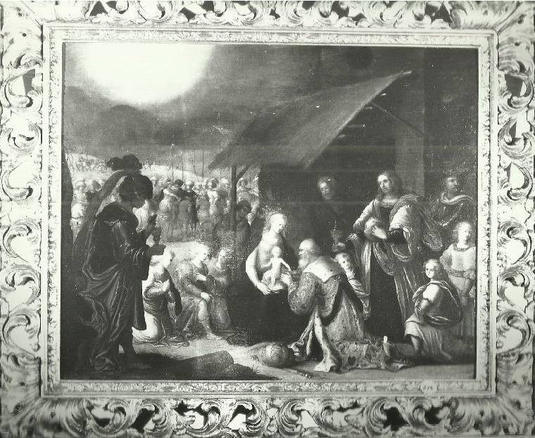 Adorazione dei Magi (dipinto) di De Vos Marten (cerchia) (XVII)