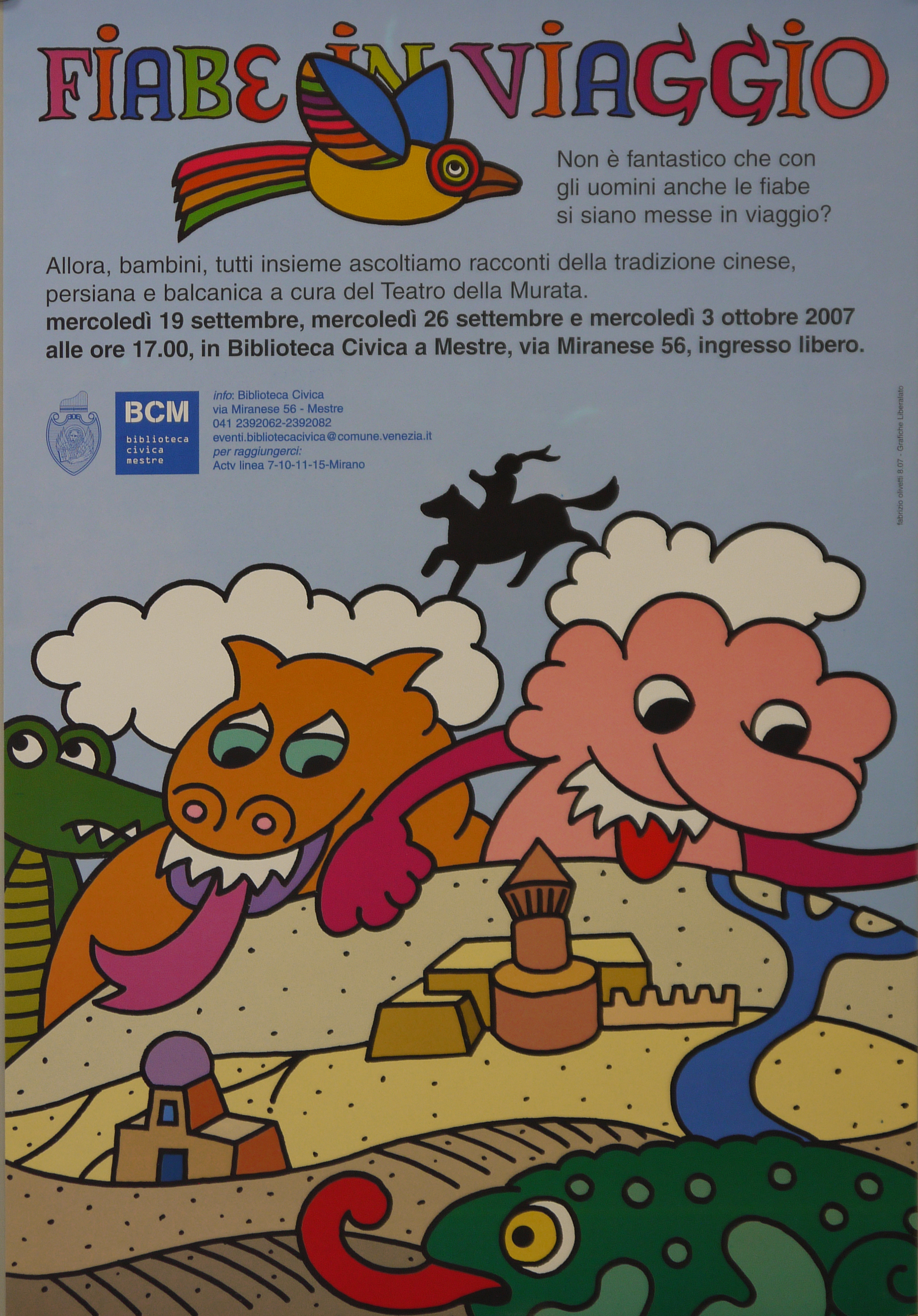 animali, castello di sabbia, nuvole (locandina) di Olivetti Fabrizio (inizio XXI)