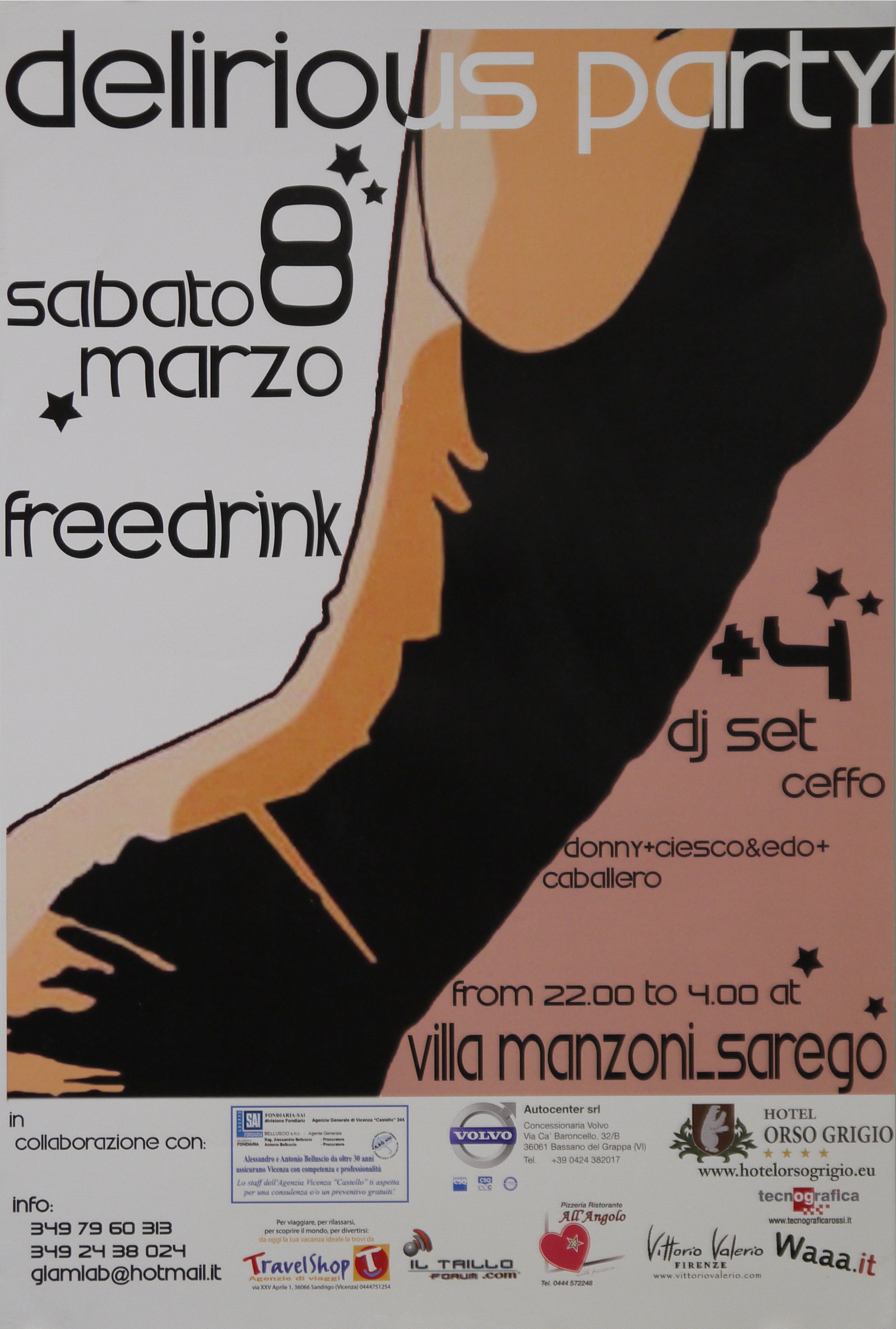 silhouette del tronco di una donna (locandina) - ambito veneto (inizio XXI)