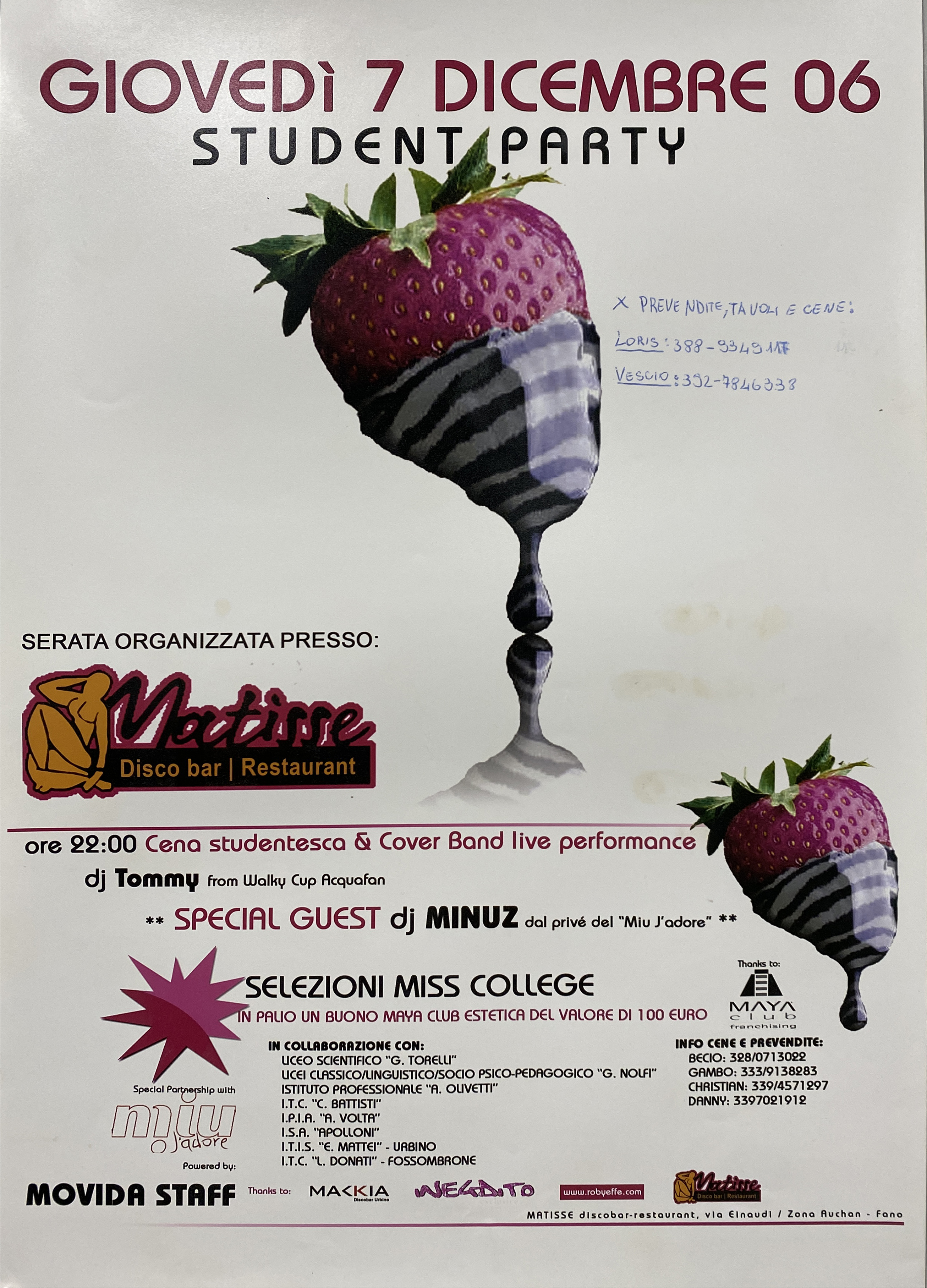 fragola con pittura (locandina) - ambito marchigiano (inizio XXI)