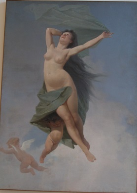 L'Aurora, figura femminile ignuda (dipinto, opera isolata) di Patini Teofilo (attribuito) (inizio XIX)