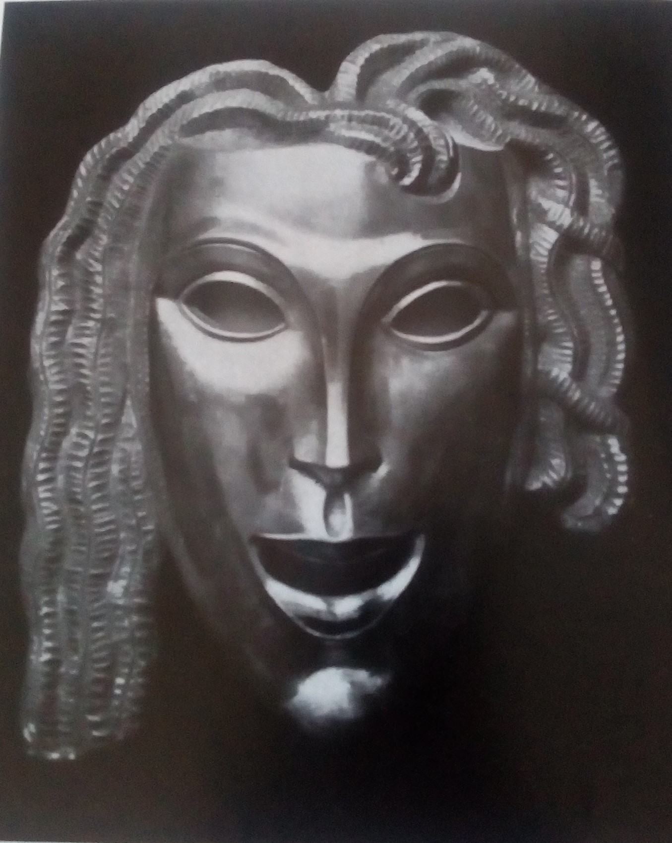 La commedia/ La tragedia, maschere teatrali (maschera, paio) di Barbieri Francesco (attribuito) (XX)
