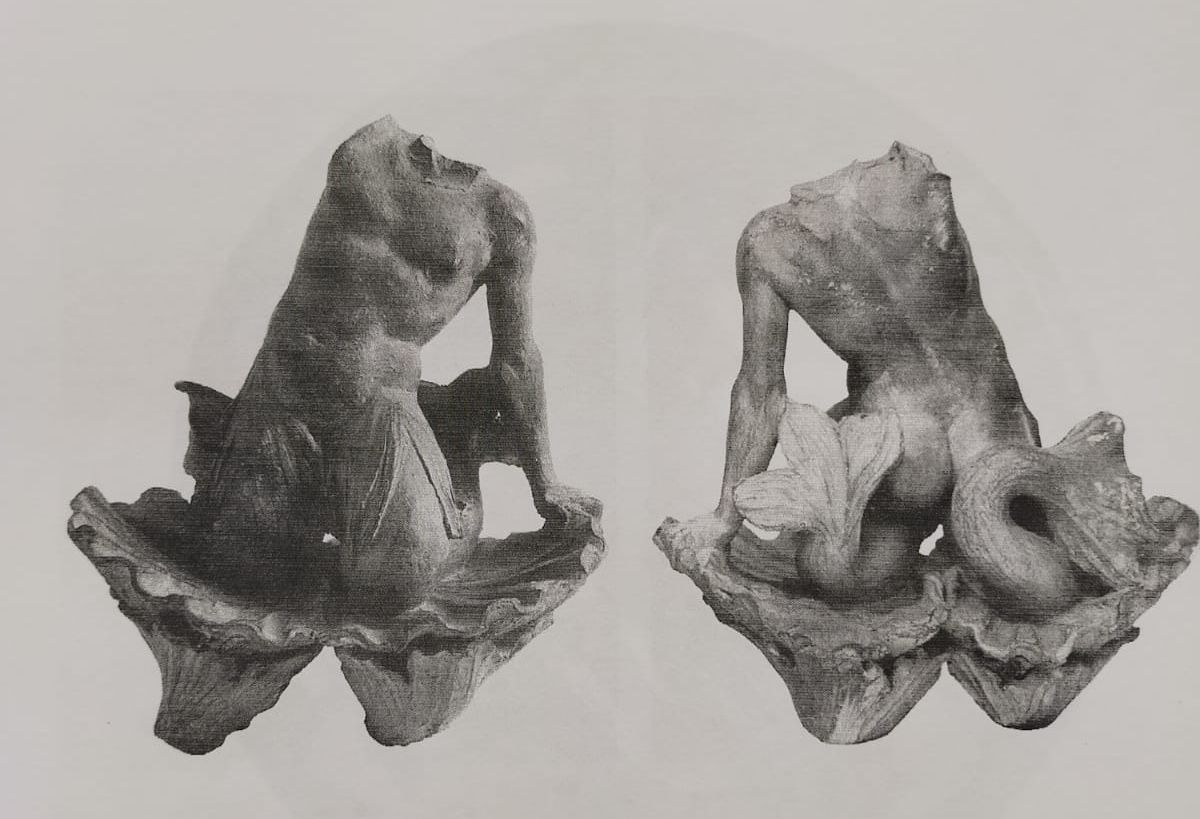 Tritone (scultura, frammento) - ambito romano (sec. XVII)