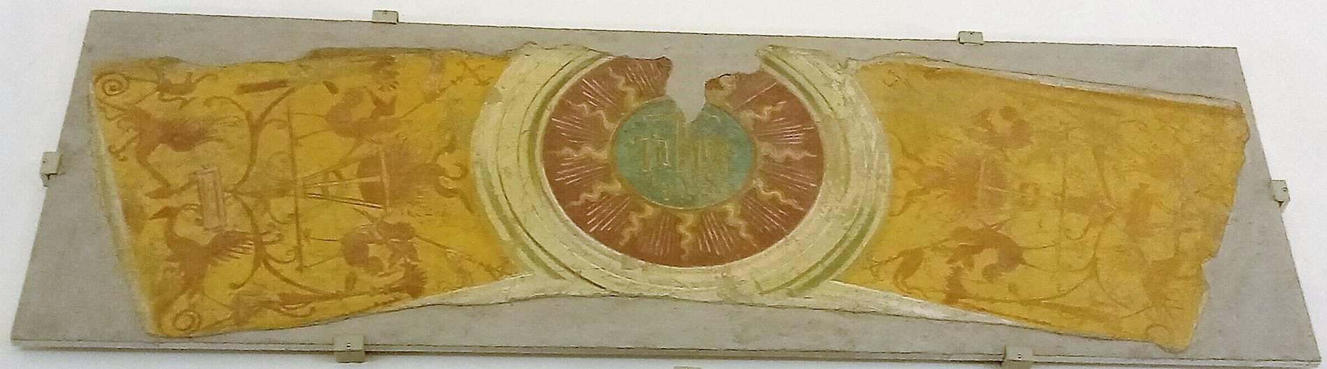 trigramma (dipinto, elemento d'insieme) di Tiberio d'Assisi (attribuito) (prima metà sec. XVI)