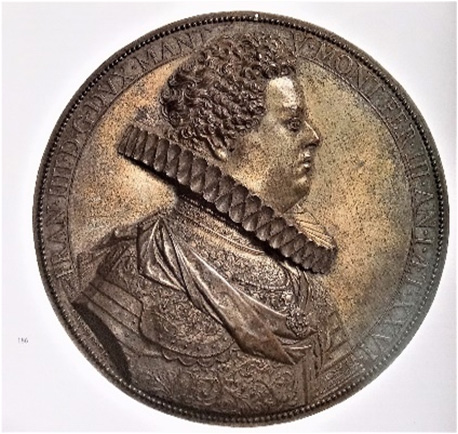 medaglia uniface di Dupré Guillaume - ambito mantovano (primo quarto SECOLI/ XVII)
