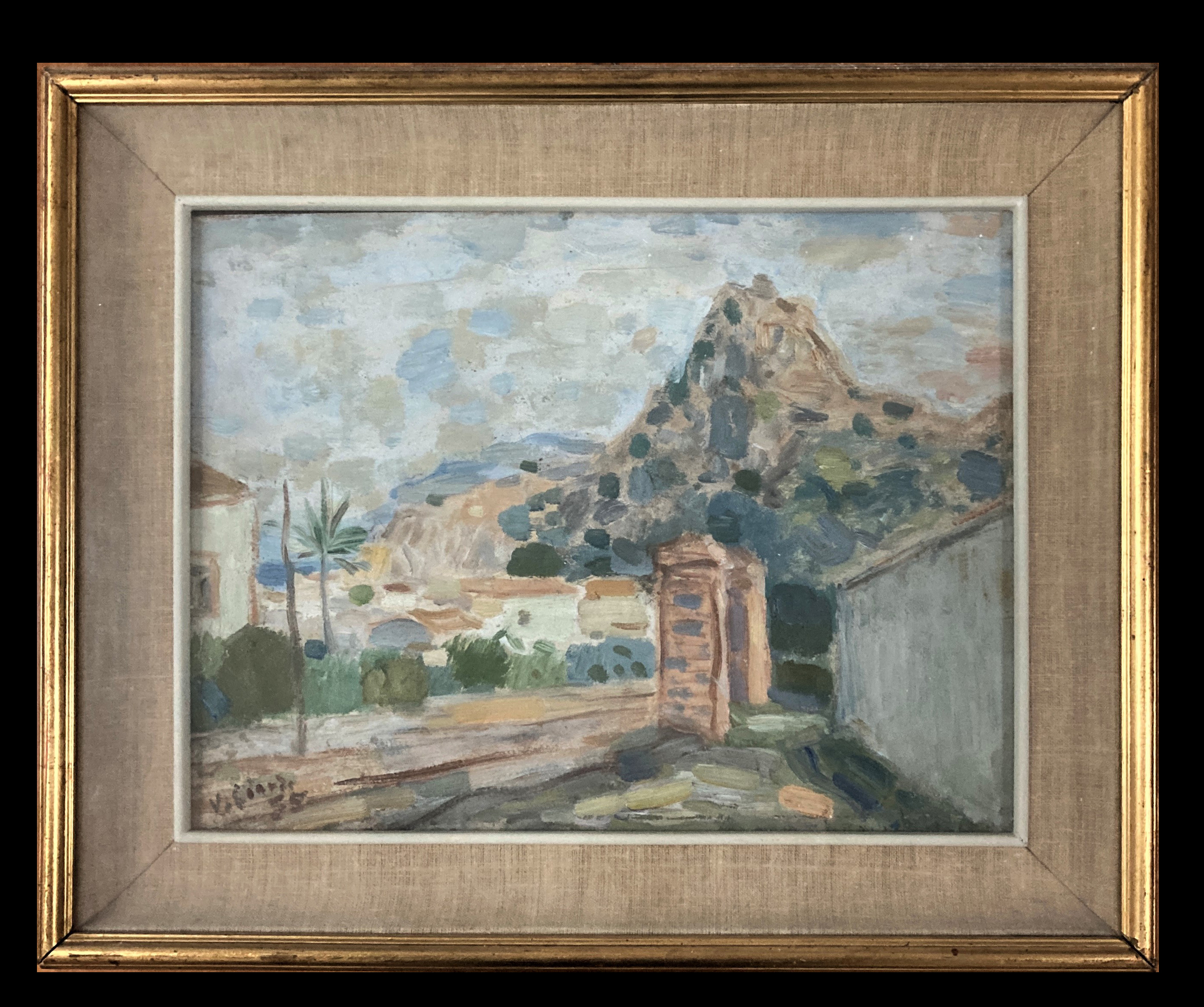 Ricordo di Bagnara, Paesaggio (dipinto, opera isolata) di Ciardo Vincenzo - ambito Italia meridionale (seconda metà XX)