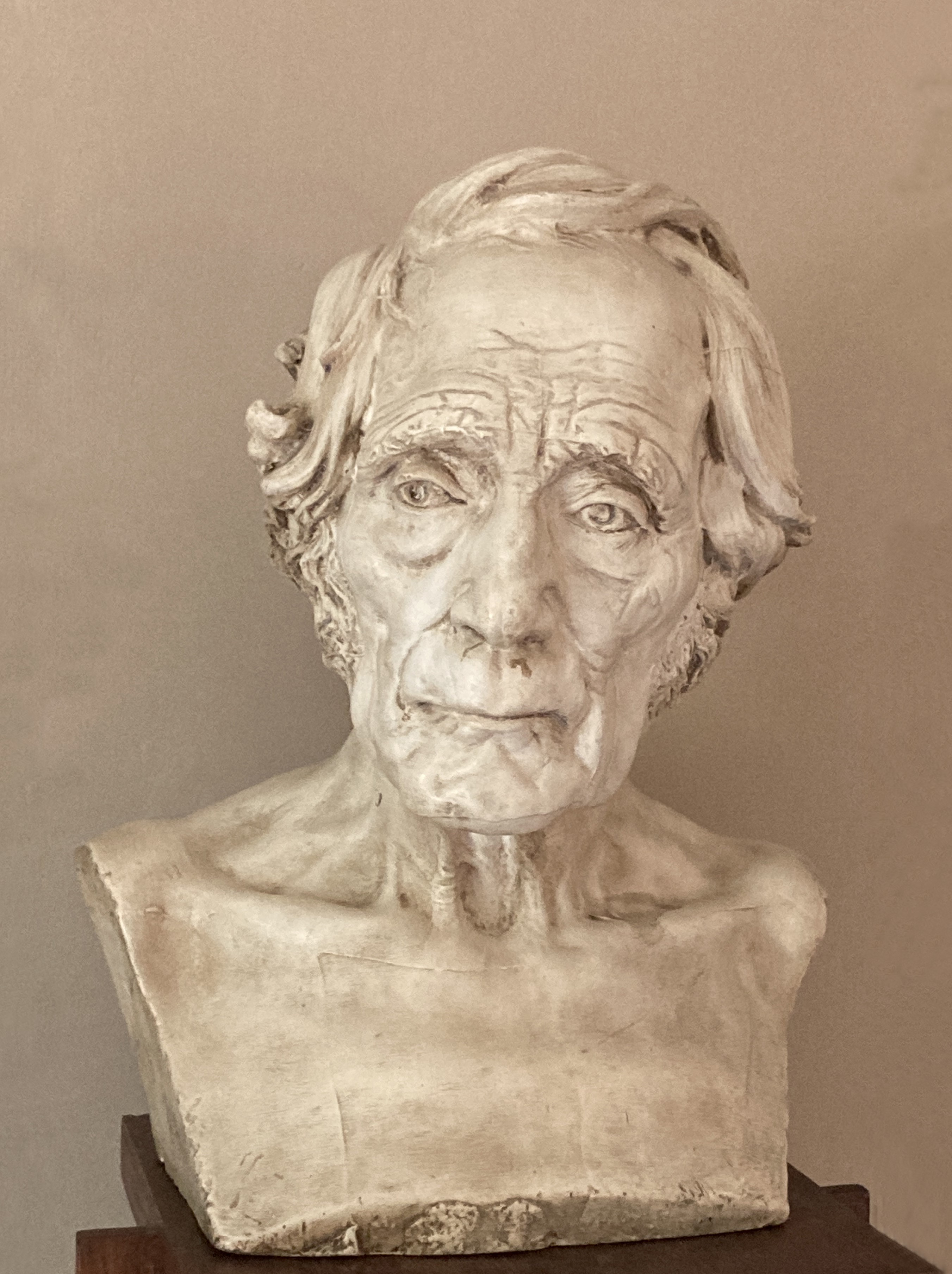 Saggio, Volto di uomo anziano (scultura, opera isolata) di Jerace Francesco (laboratorio) - ambito Italia meridionale (seconda metà XX)