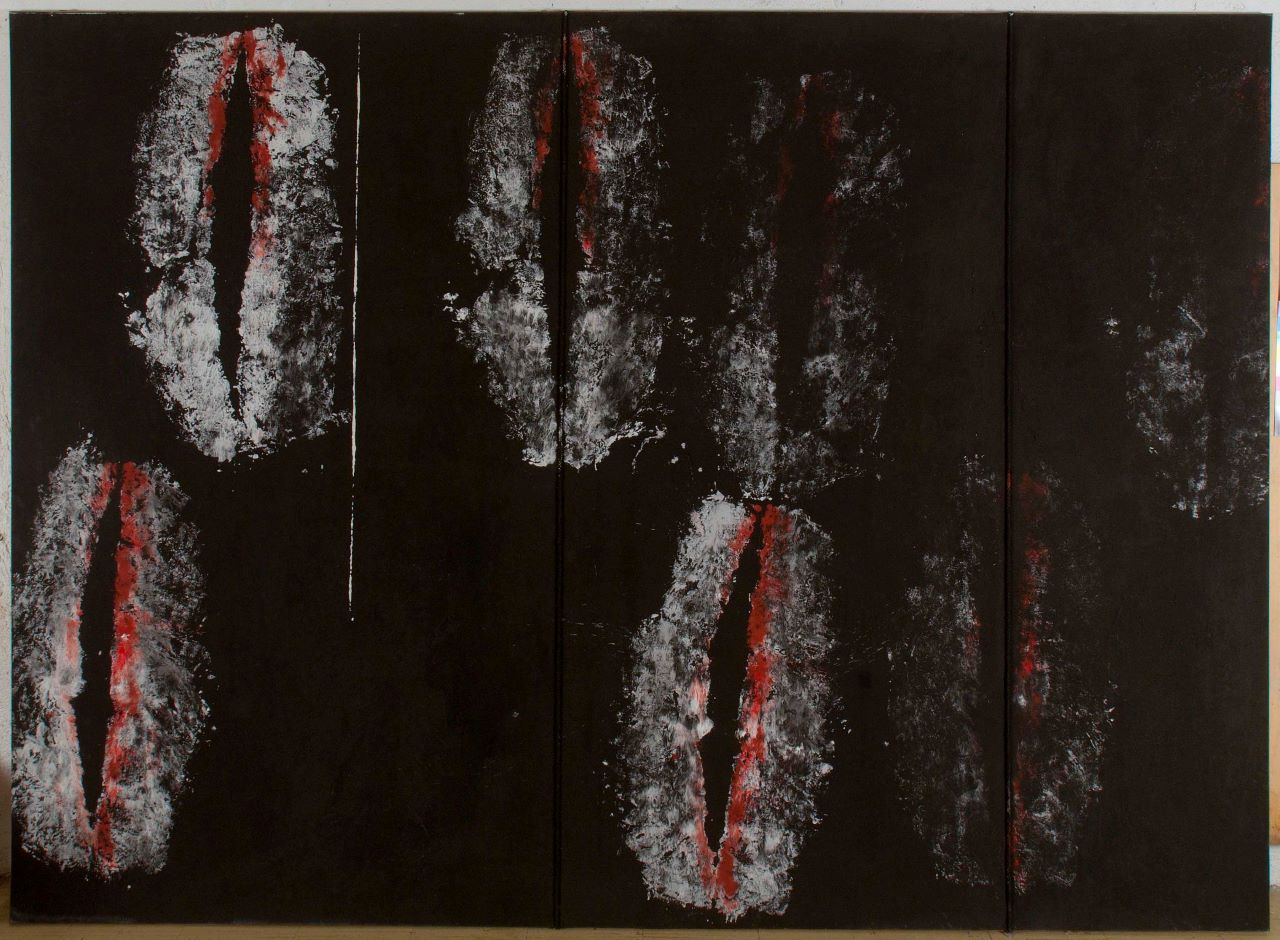 Cocktail Party, composizione astratta (opera bidimensionale) di Scialoja Toti (Sec. XX)