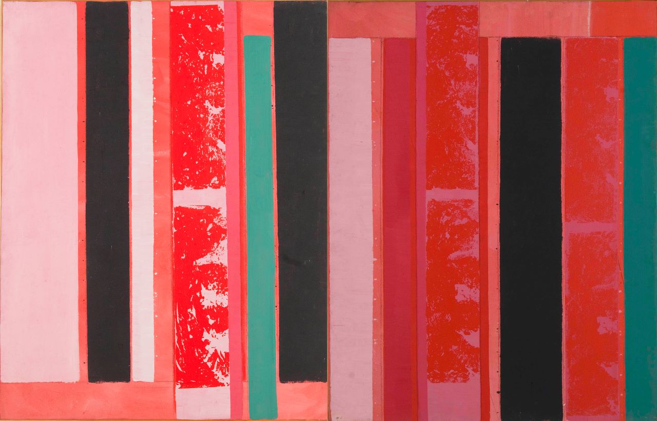 Pausa dopo pausa, composizione astratta (collage) di Scialoja Toti (Sec. XX)