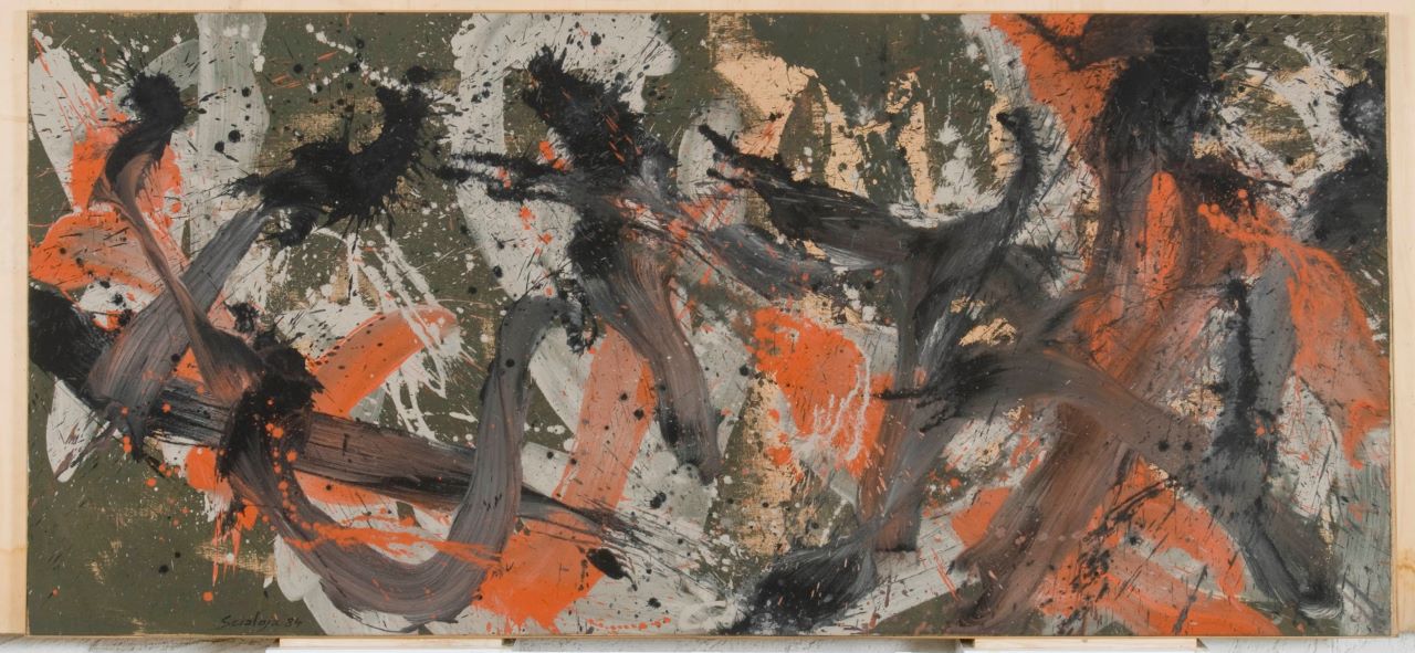 [Petrella], composizione astratta (opera bidimensionale) di Scialoja Toti (Sec. XX)