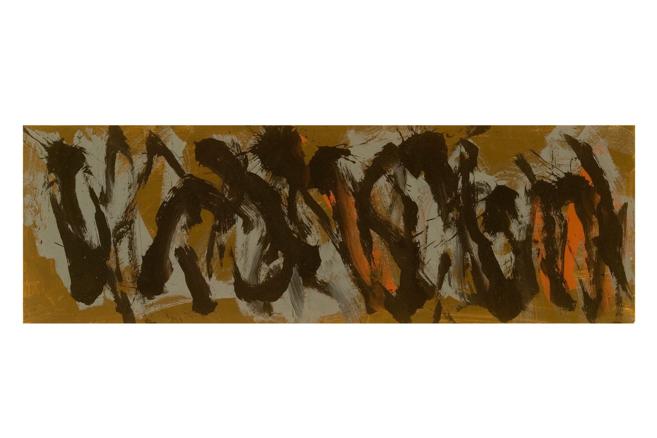 Senza titolo, composizione astratta (opera bidimensionale) di Scialoja Toti (Sec. XX)