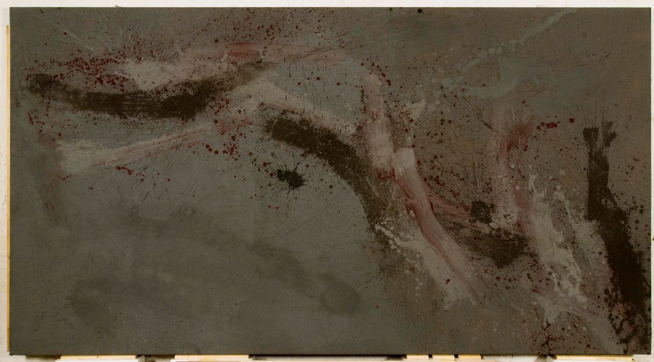 L'addio, composizione astratta (opera bidimensionale) di Scialoja Toti (Sec. XX)