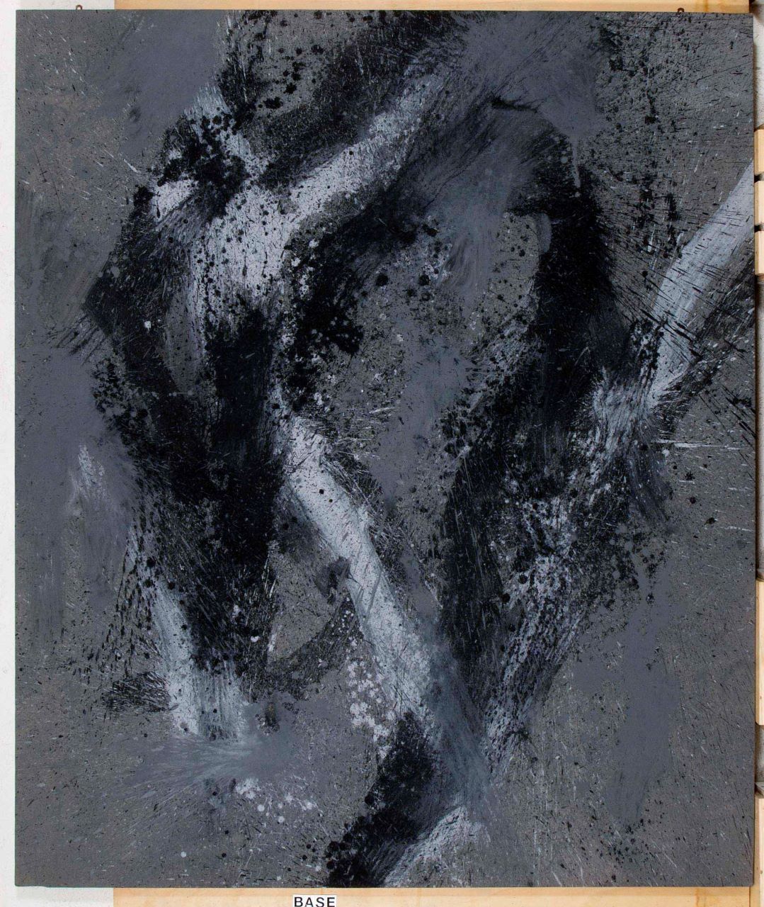 Nembro, composizione astratta (opera bidimensionale) di Scialoja Toti (Sec. XX)