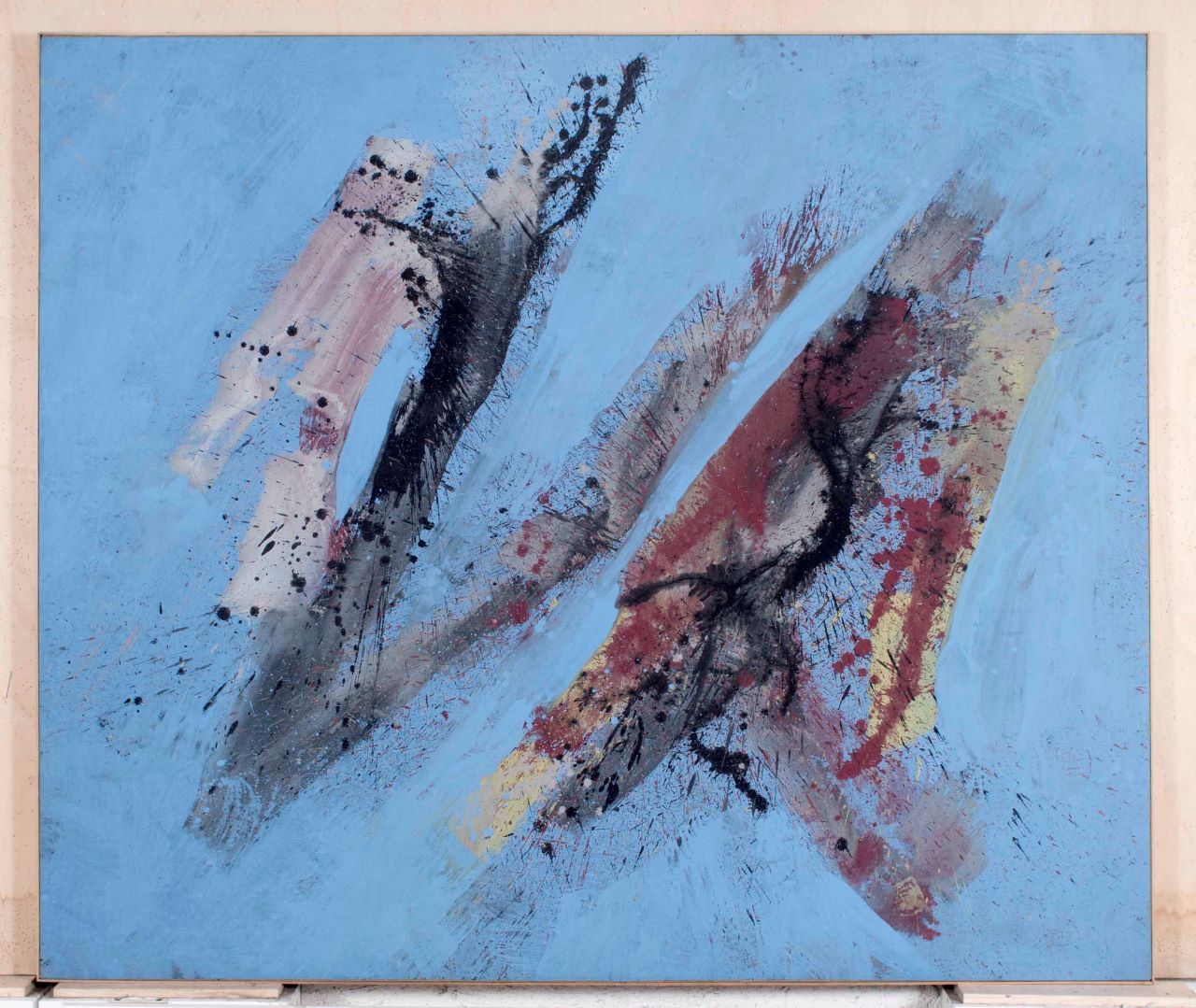 Damasco, composizione astratta (opera bidimensionale) di Scialoja Toti (Sec. XX)