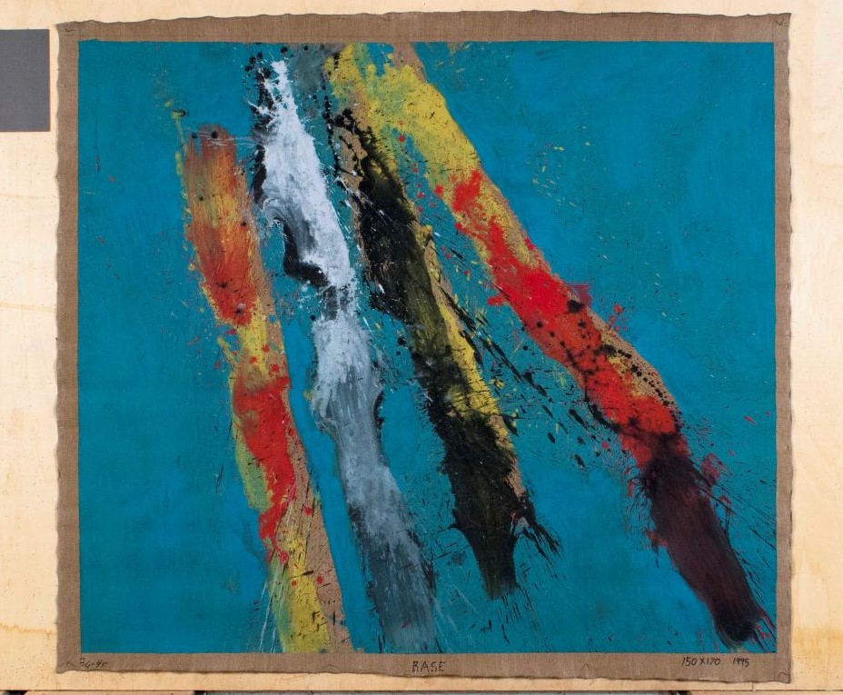 Senza titolo, composizione astratta (opera bidimensionale) di Scialoja Toti (Sec. XX)