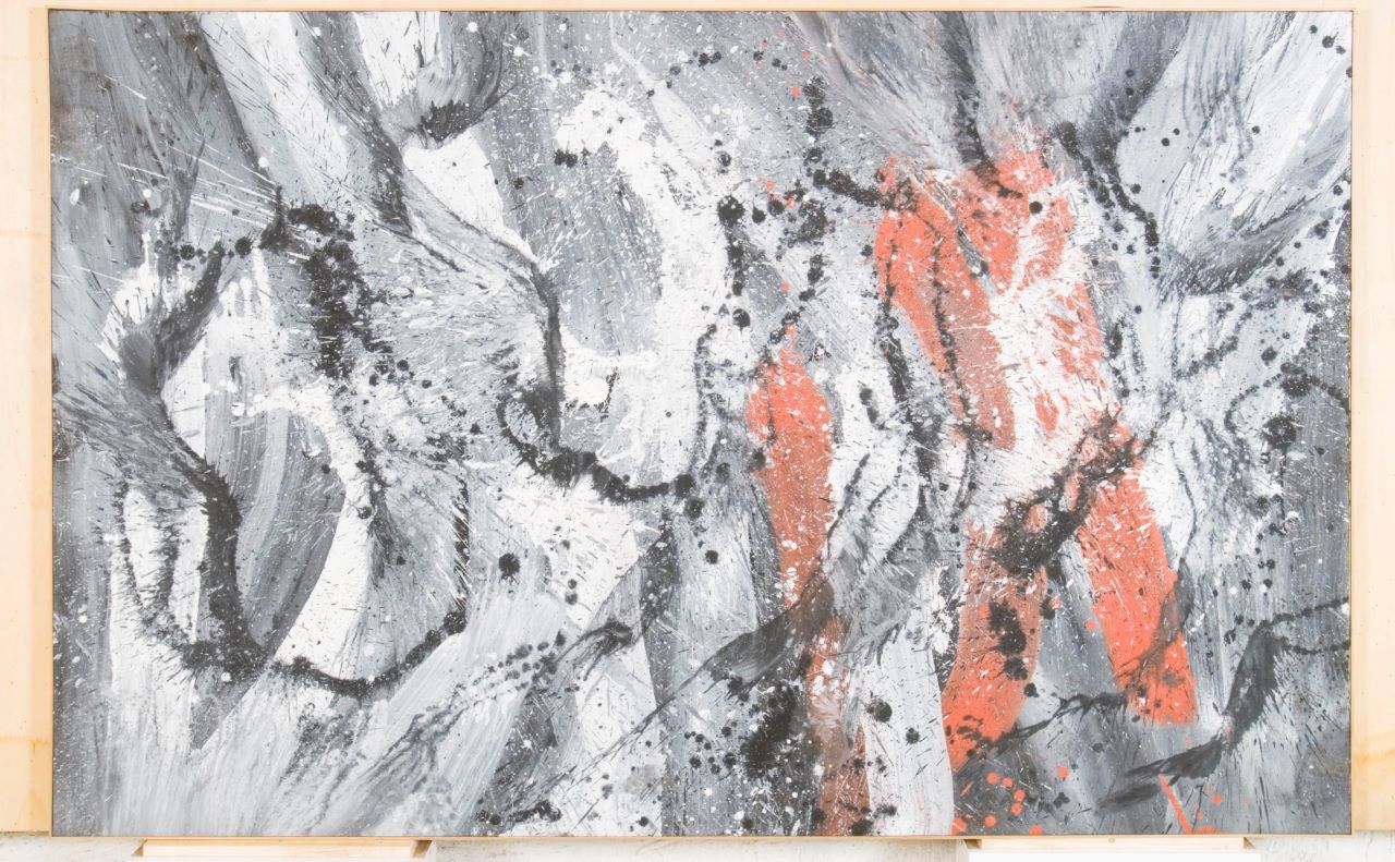 [Aggrovigliato], composizione astratta (opera bidimensionale) di Scialoja Toti (Sec. XX)