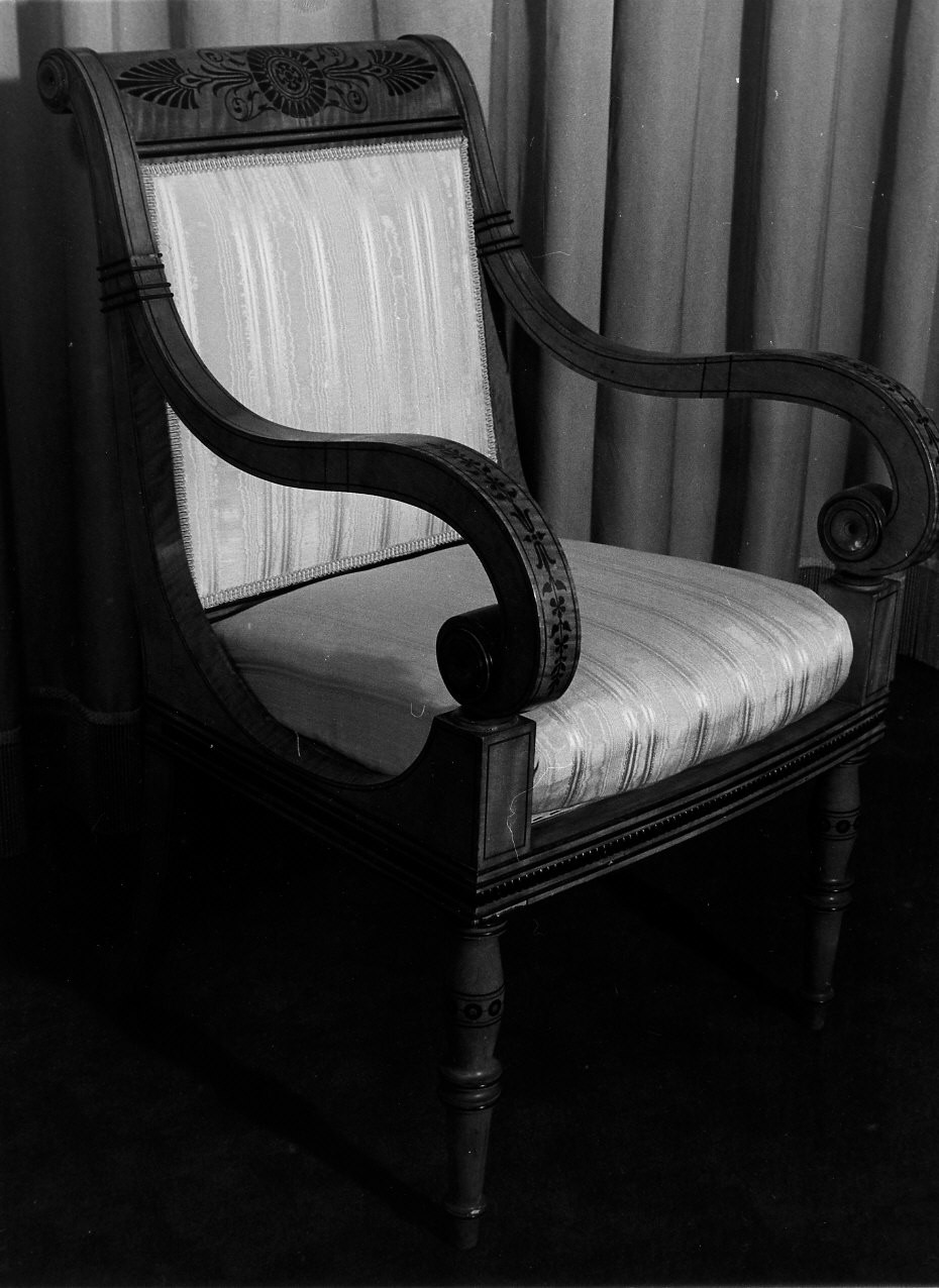 poltroncina, serie di Peters Henry Thomas (bottega) (anni quaranta XIX)