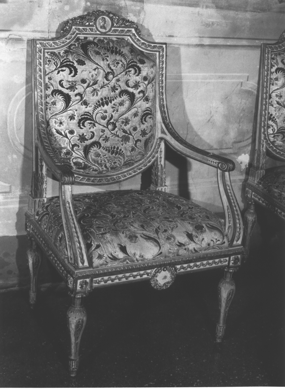 poltrona, coppia - bottega piemontese (anni ottanta XVIII)