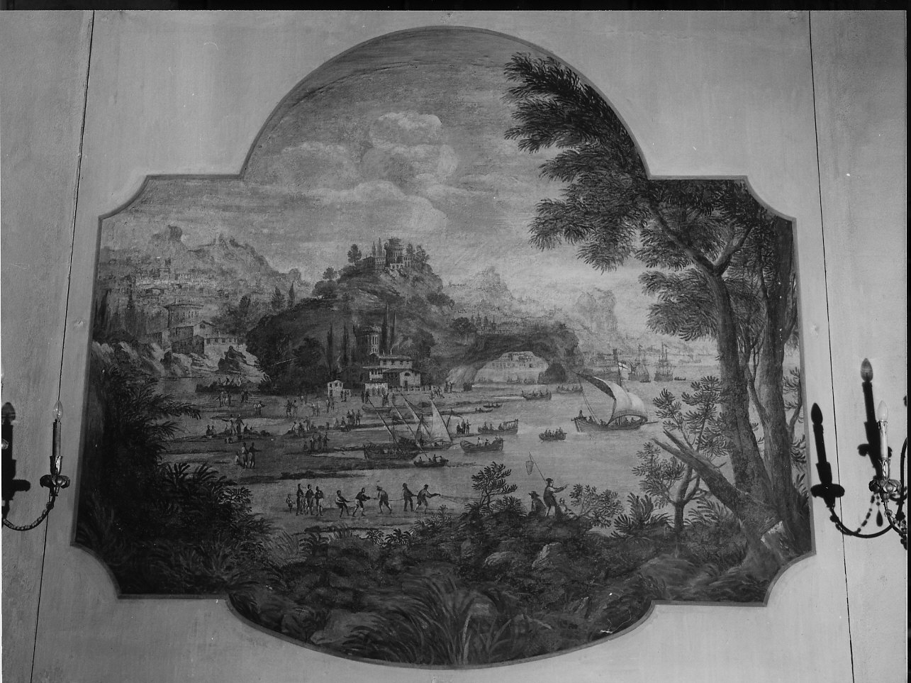 paesaggio (dipinto, opera isolata) - ambito ligure (fine XVIII)
